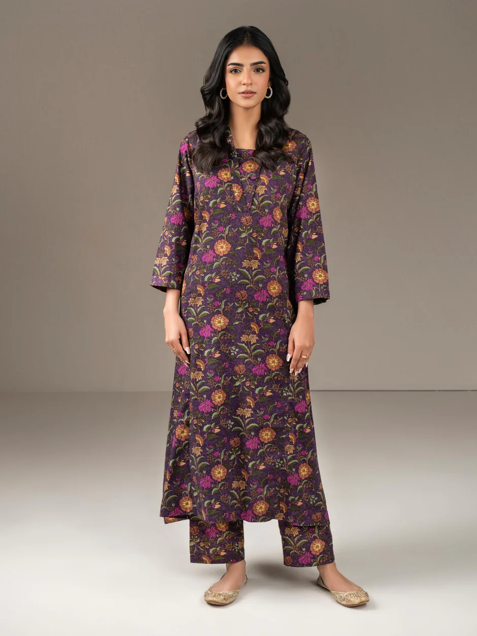 2 Piece Khaddar Suit-Printed
